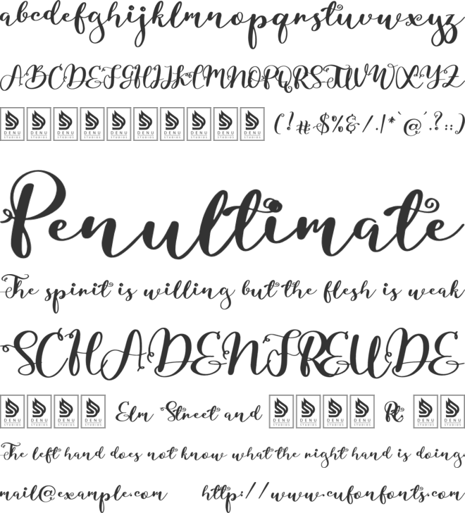 Siollars font preview