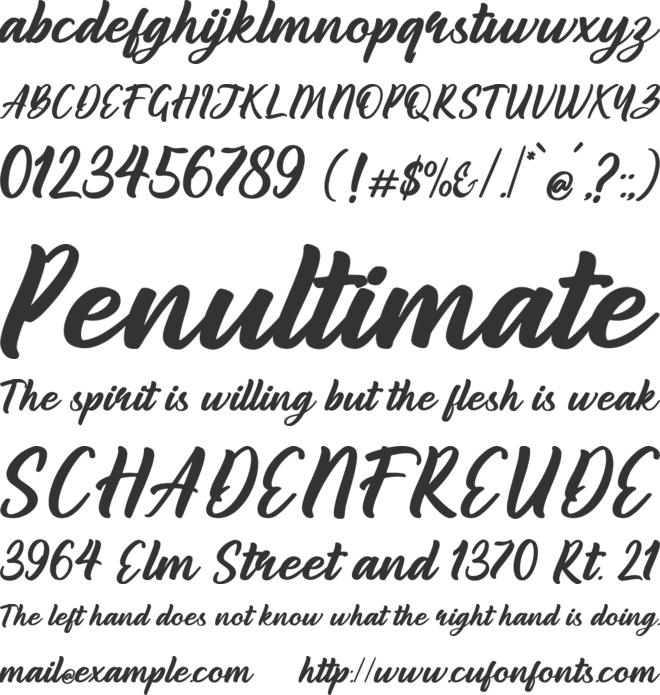 Fionetta font preview