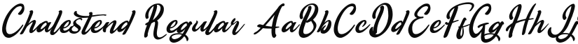 Chalestend font download