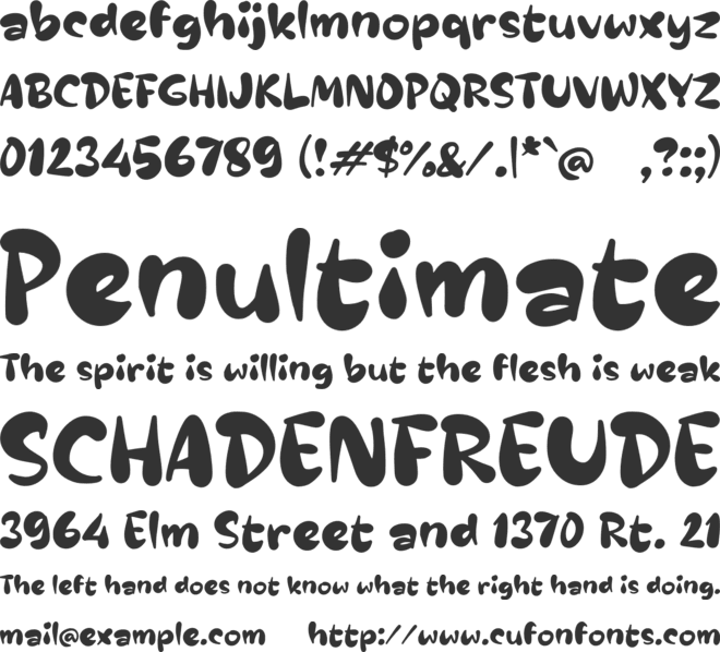 Sabendi font preview