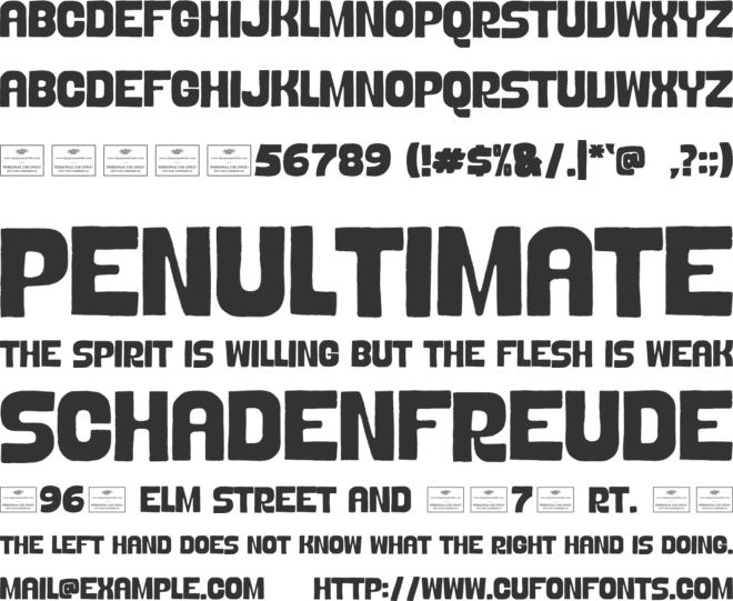 Midnight Mirage Free font preview