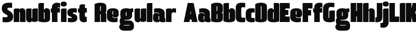 Snubfist font download