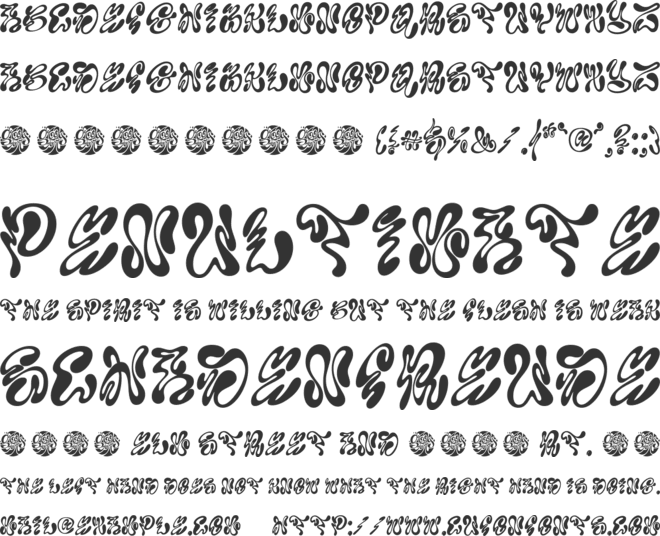 Groovy Maniac font preview