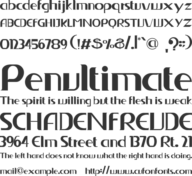 ArchLuxSan font preview