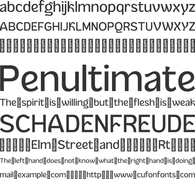 Haugh font preview