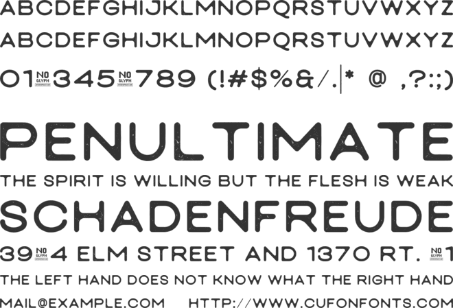 Rombera font preview