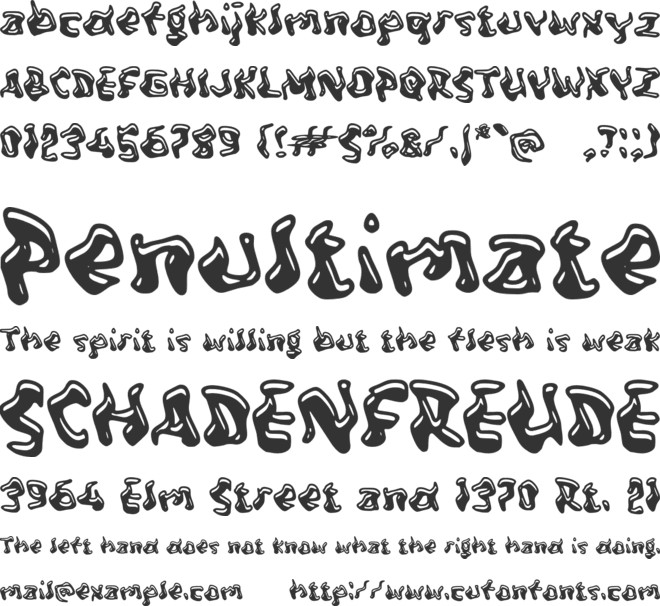 Saigen font preview