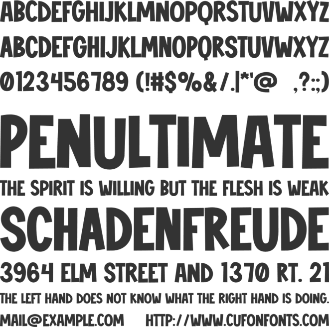 KABOOM font preview