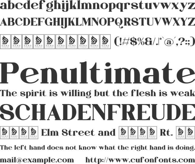 Qurgo Woody font preview