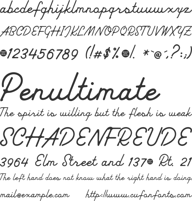 Foxxa_Trial font preview