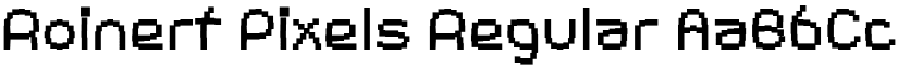 Roinert Pixels Regular font