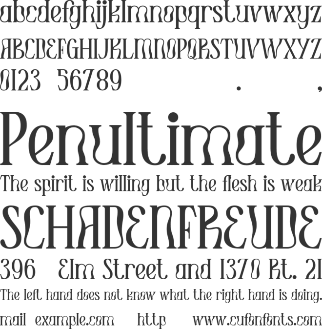 Renata Isabella font preview