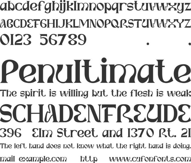 Phoebe Whitmore font preview