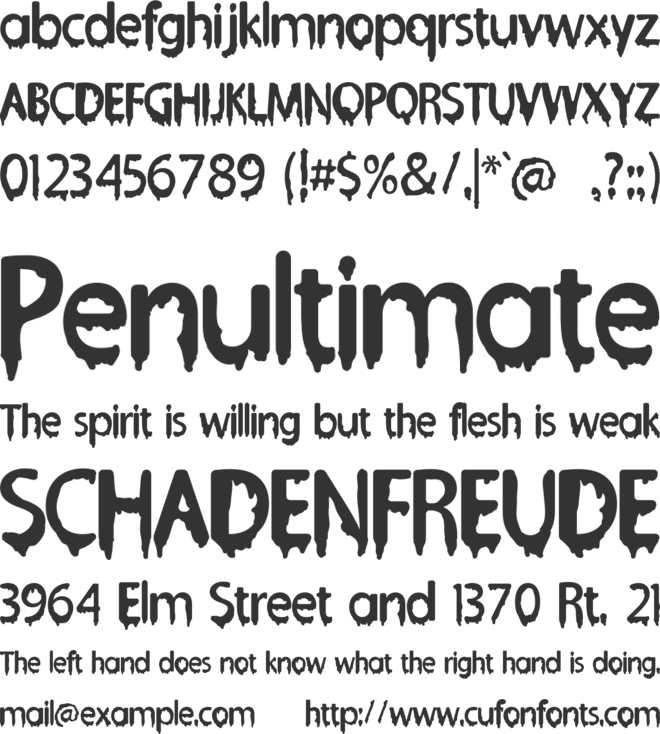 SOUL DRIFT font preview