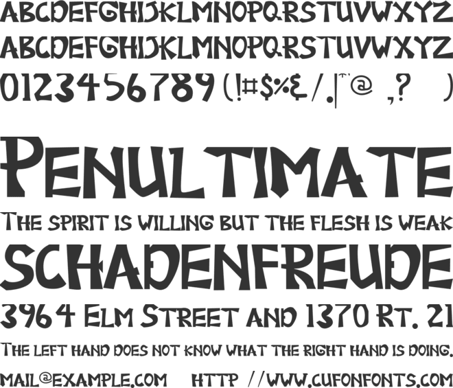 KOBOY KID font preview