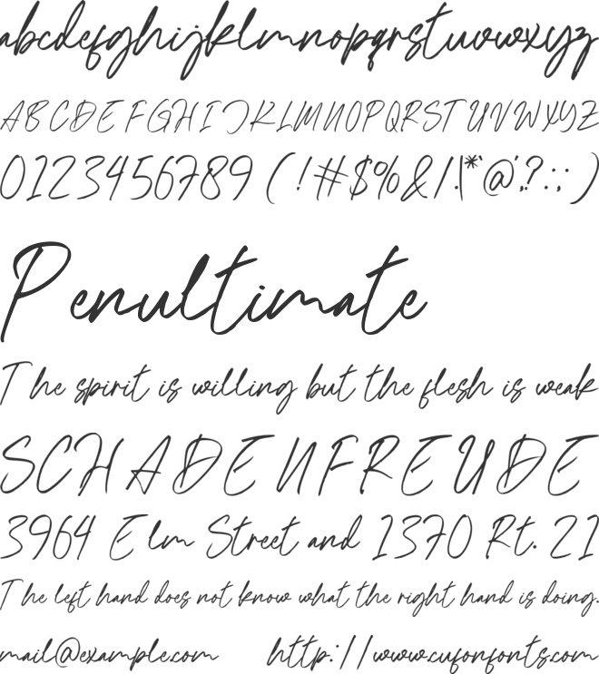 Pamit Mantuk font preview