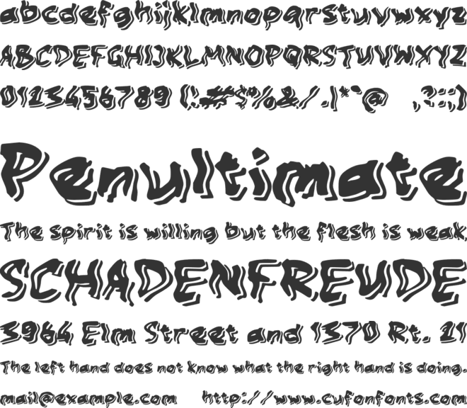 Sasweet font preview