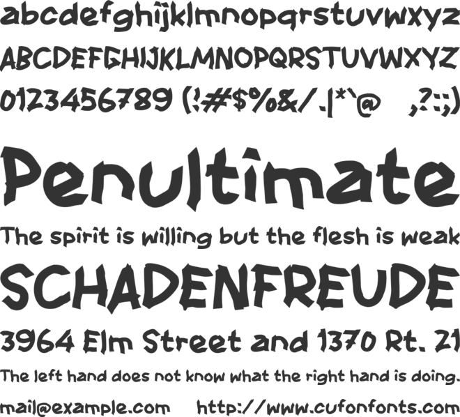 Sadents font preview