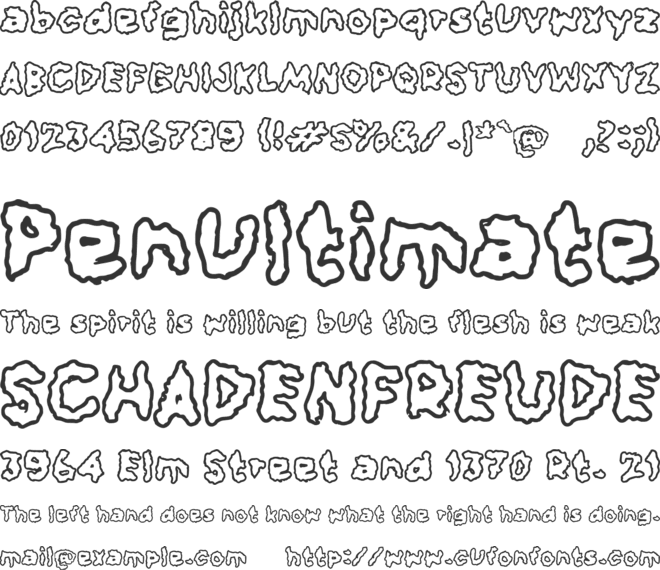 Sacloud font preview