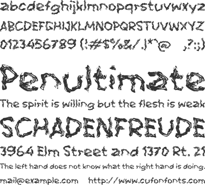 Sabdion font preview