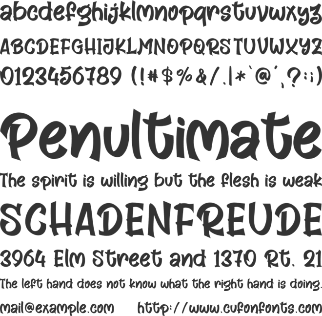 Black Jackie - Personal Use font preview