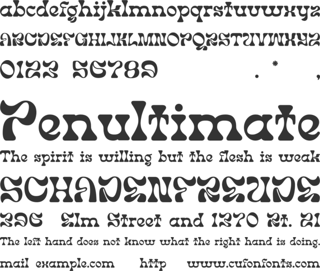 Paloma Modern font preview