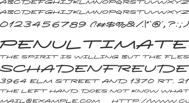 Stonom font preview