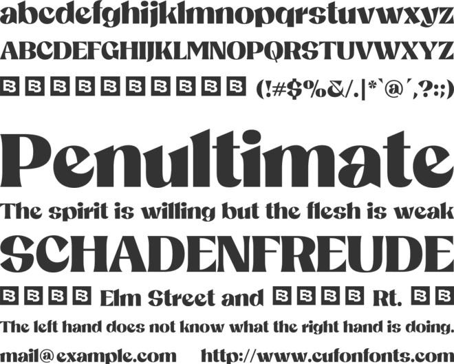 Claven Trial font preview