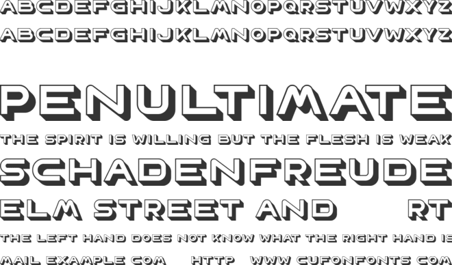 Online Privileges font preview