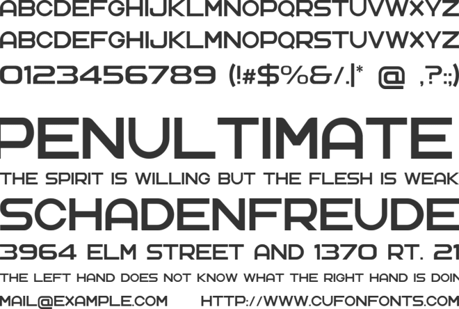 GoldenWings font preview