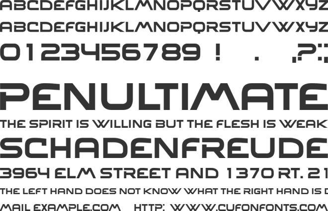 Remscheid font preview