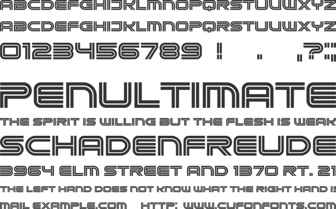 Westland font preview