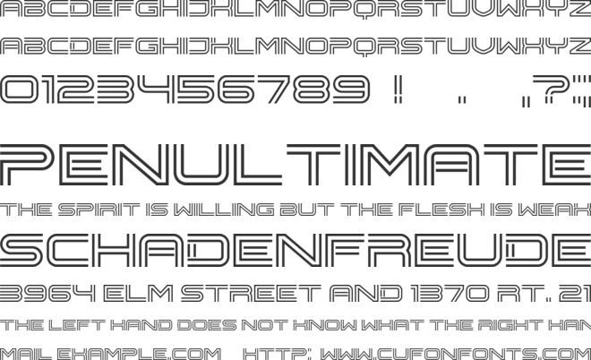 Enterpriser font preview