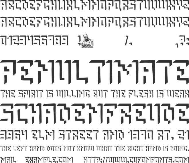 Only Shadows font preview