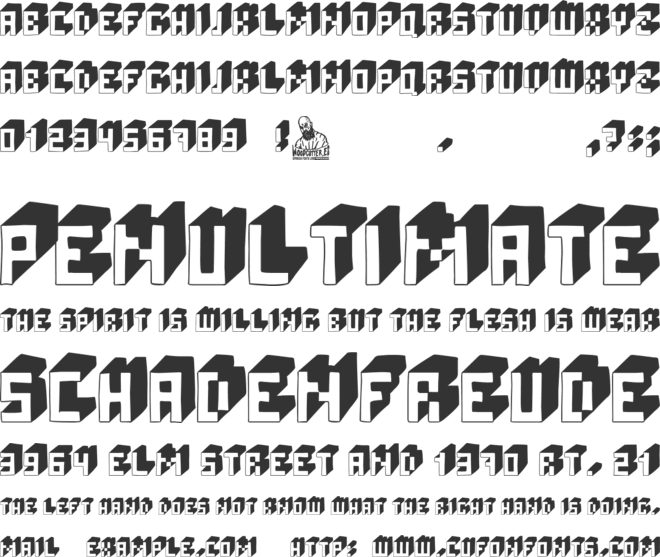 Radical Pixel font preview