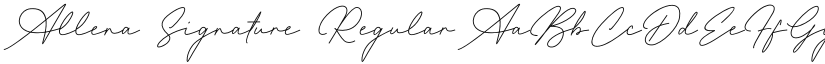 Allena Signature font download