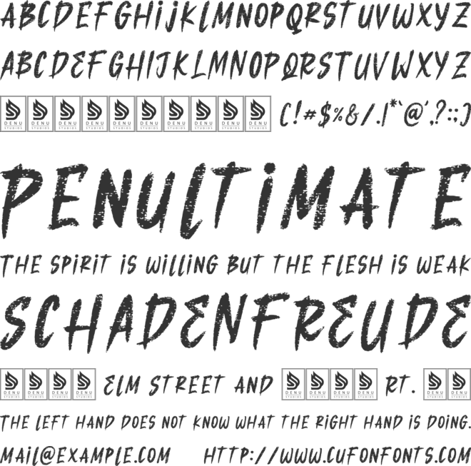 Echoes Dominion font preview