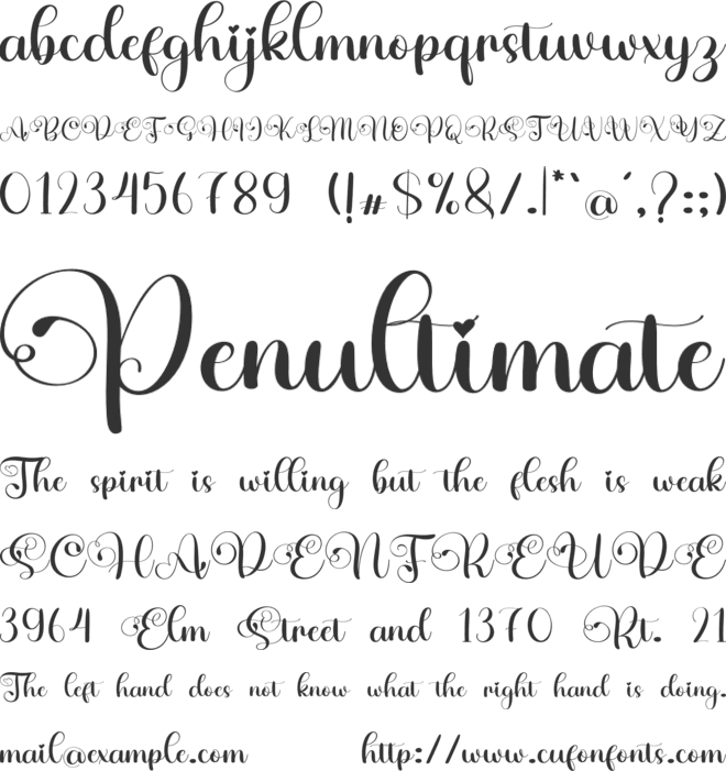 Honey Beauty font preview