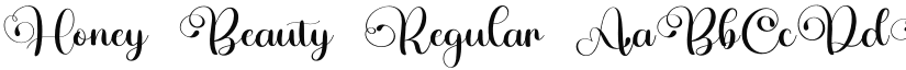 Honey Beauty Regular font