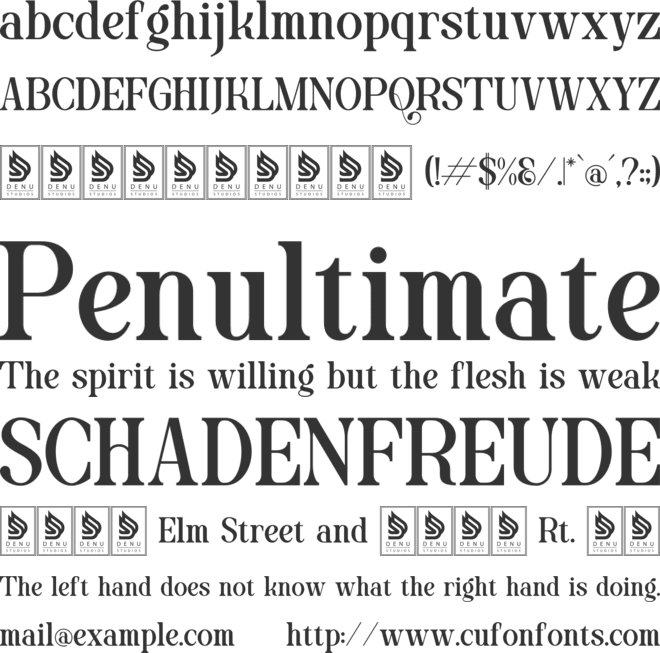 Blind Hojil font preview