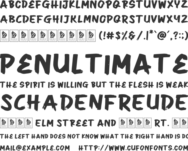 Link Cypher font preview