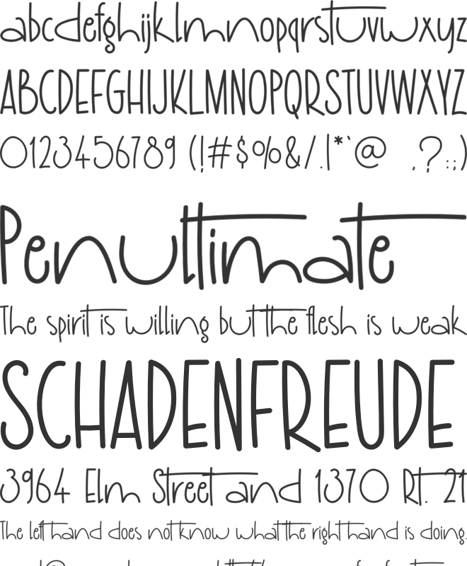 Simple Farmhouse font preview