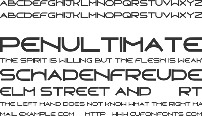 Oblivion Future Free font preview