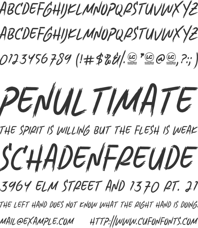 Ghoster font preview