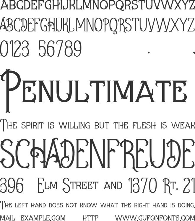 Brisbane font preview