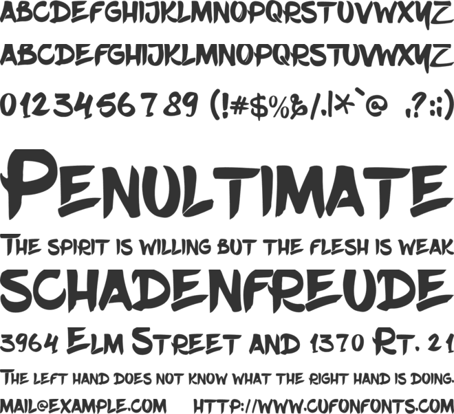 KRIUK KRIUK font preview