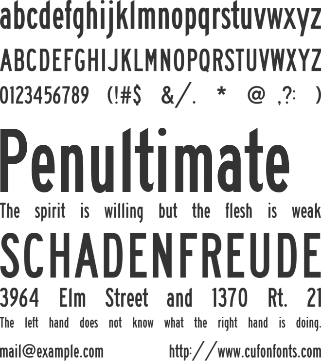 FHWASeriesB2025 font preview