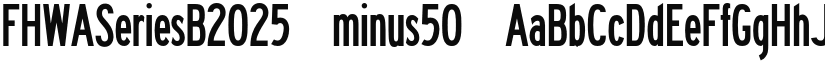 FHWASeriesB2025 minus50 font