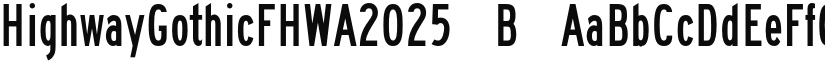 HighwayGothicFHWA2025 font download