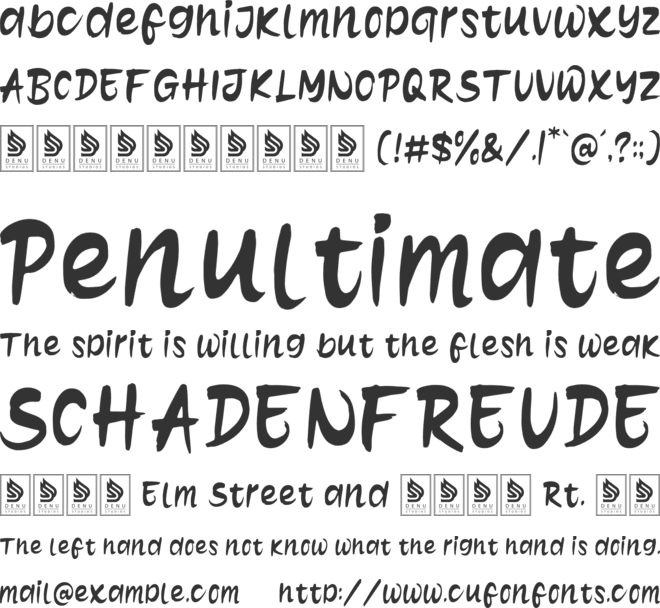 Morgen Humble font preview